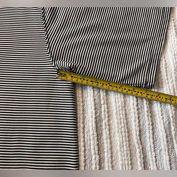 Caribbean Joe Men’s Black White Striped Short Sleeve Henley Size XXLarge - Picture 5 of 7